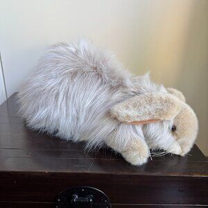 Unipak Plush Realistic Long Hair Lop Ear Furry Bunny